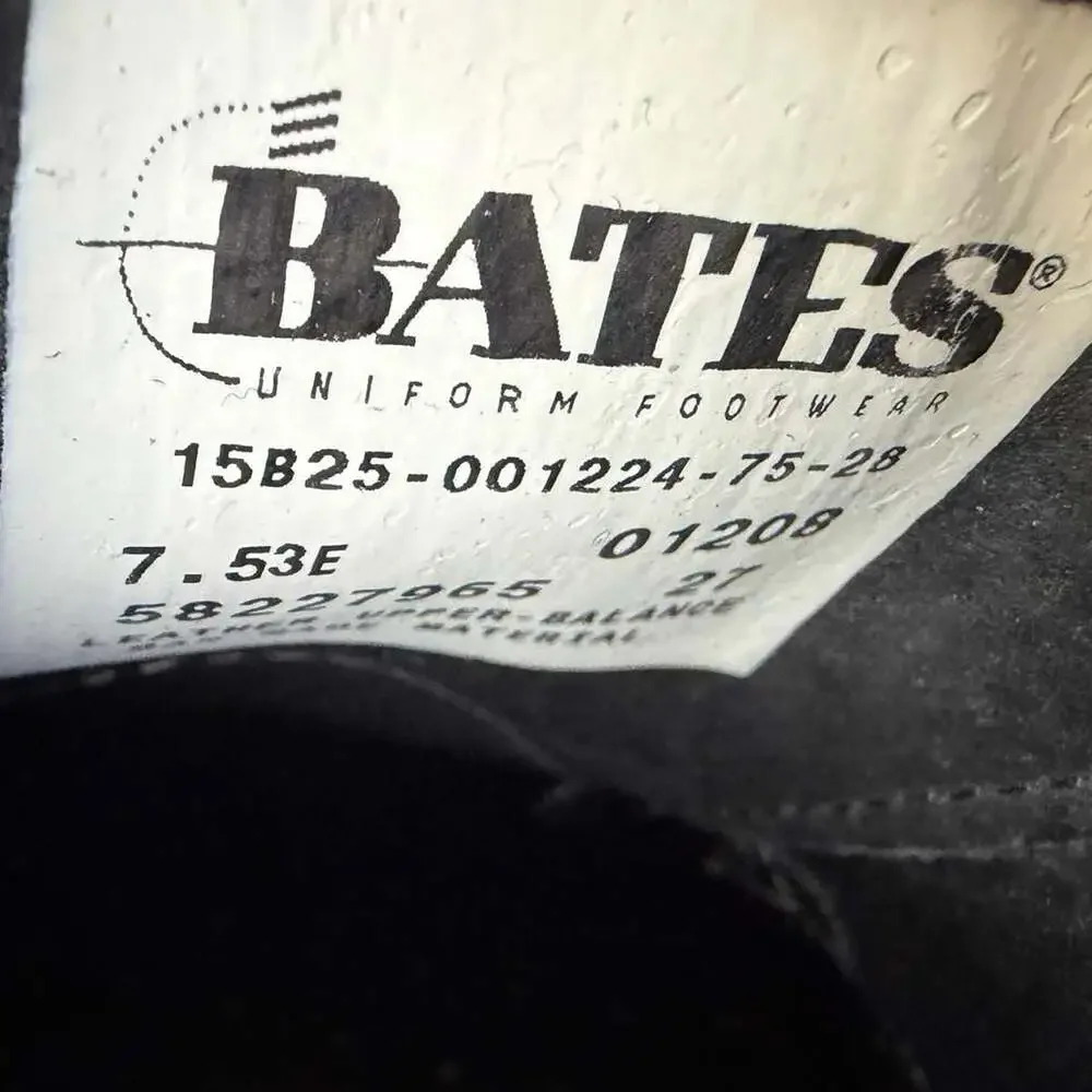 Bates Uniform Footwear Black Leather Oxford Dress Shoes